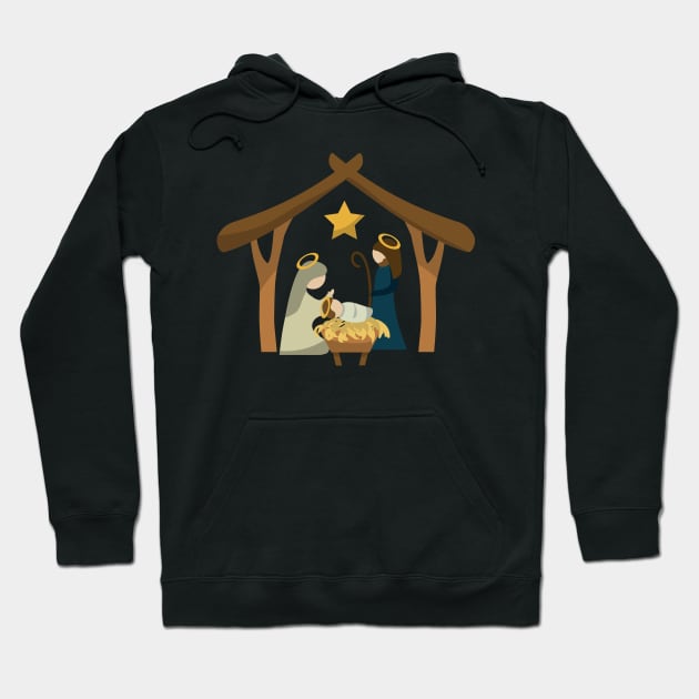 Christmas Nativity | Baby Jesus | Born on Christmas Hoodie by MerchMadness